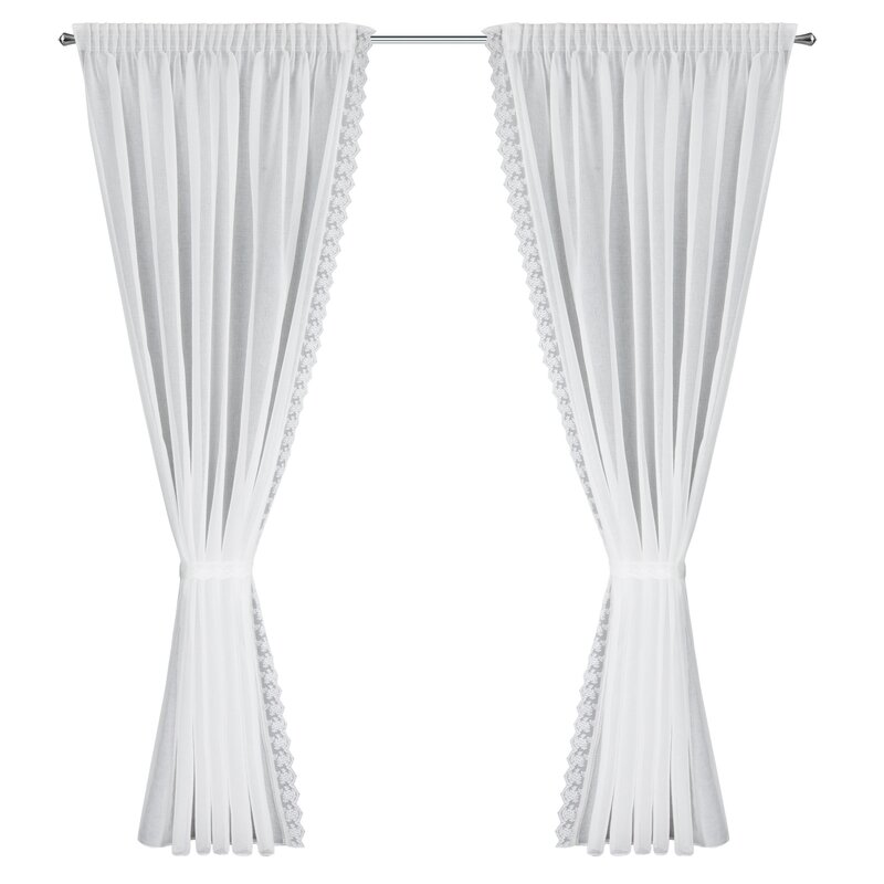 Firana gotowa Suzan biała 140 x 270 cm – rozjaśnia wnętrze