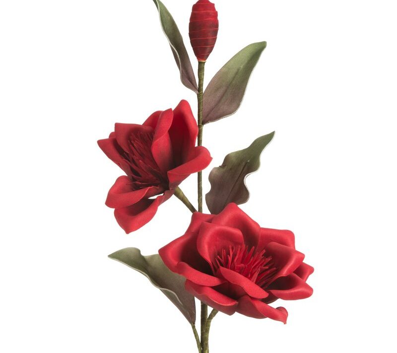 Sztuczny kwiat Flore 826 czerwony 68 cm – trwała dekoracja