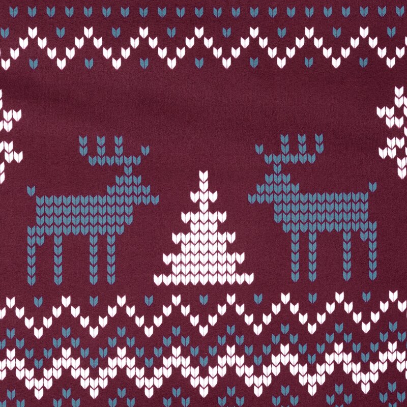 Komplet pościeli Matt bordowy 220 X 200 CM – na zimowe wieczory