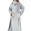 Koc flano beżowy 150 x 180 cm – idealny na wieczory
