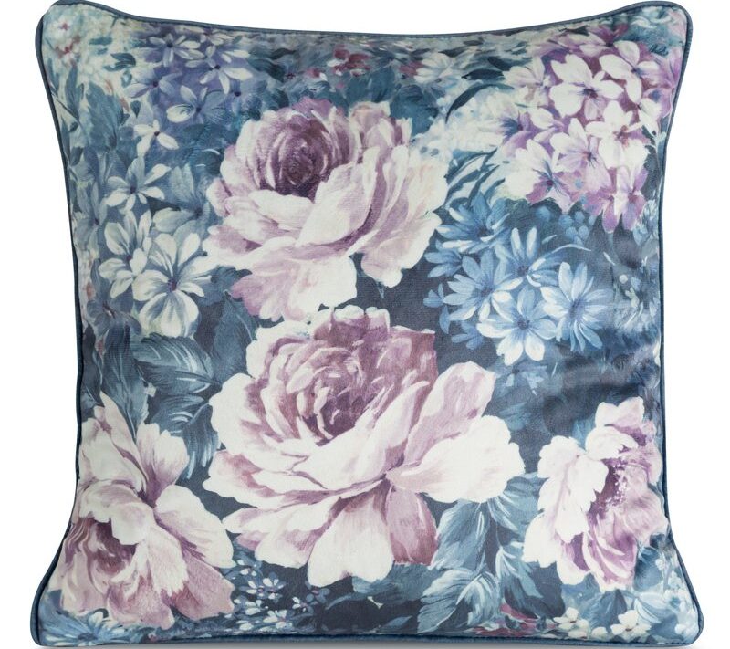 Poszewka velvet ciemnoniebieska 45 x 45 cm – miękka i stylowa