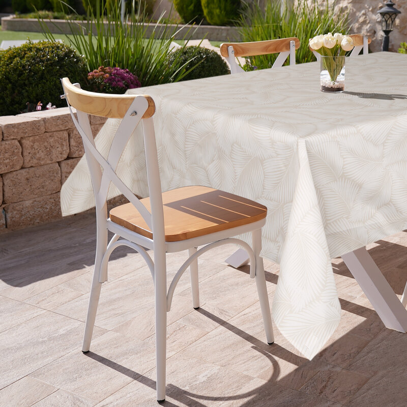 Obrus tarasowy Garden beżowy 140 x 220 cm – idealny na przyjęcia