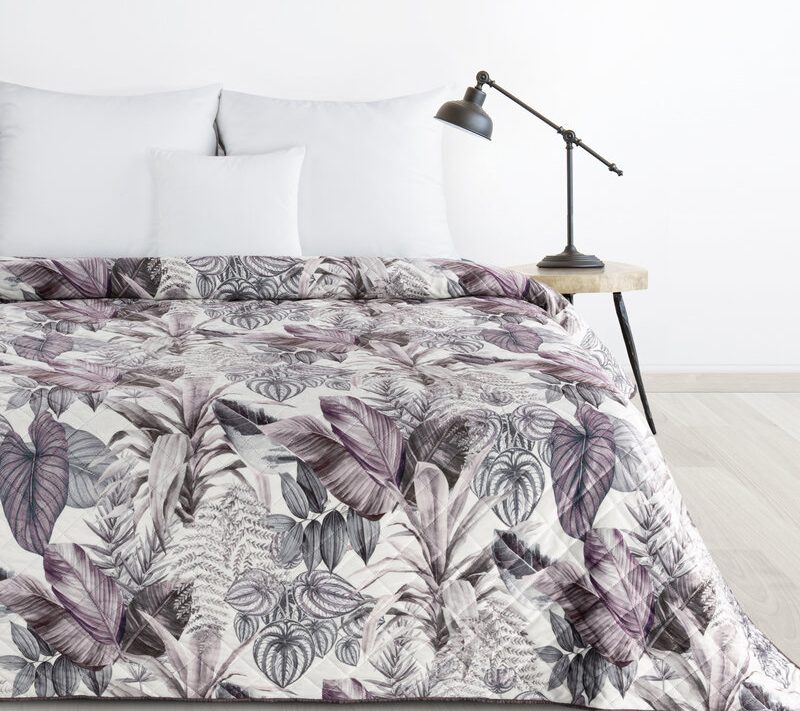 Narzuta Velvet Davos2 fioletowa 170 x 210 cm – wprowadza elegancję