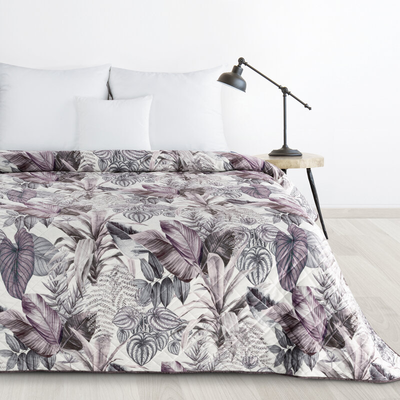 Narzuta Velvet Davos2 fioletowa 170 x 210 cm – wprowadza elegancję