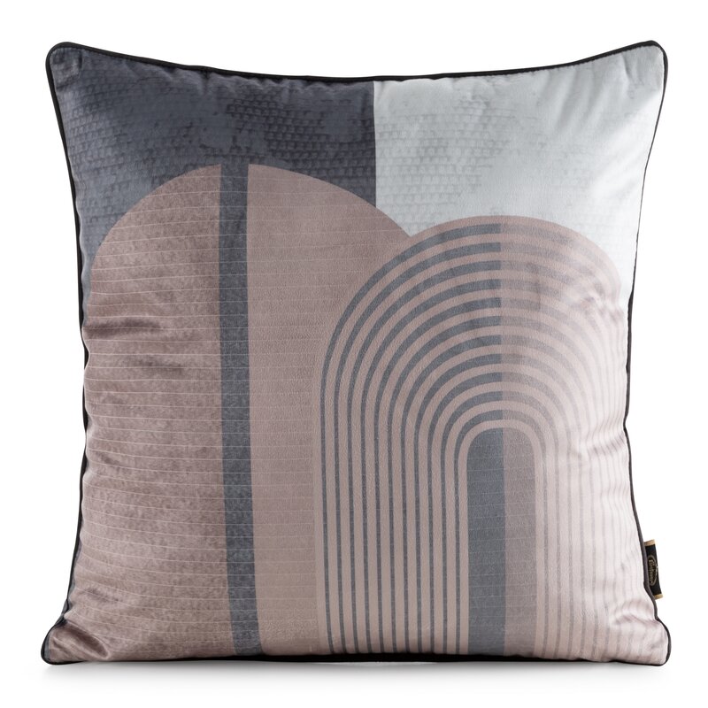 POSZEWKA VELVET 163 45 X 45 CM BEŻOWY