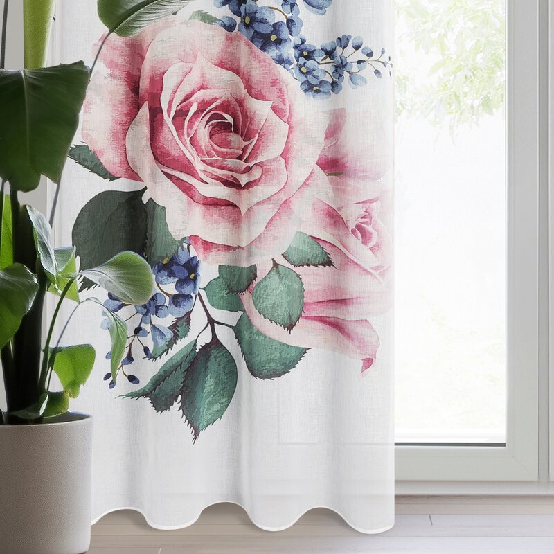Zasłona gotowa Lia biały 140 x 260 cm – rozjaśnia wnętrze