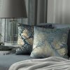 Poszewka velvet niebieska 45 x 45 cm – miękka i stylowa