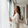 Firana gotowa Rossi biały 135 x 270 cm – rozjaśnia wnętrze