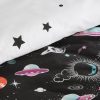 Pościel bawełniana D91 KID 10 czarna 160 X 200 cm – z motywem kosmosu
