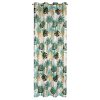 Zasłona gotowa Malta biała 140 X 250 CM – z motywem botanicznym