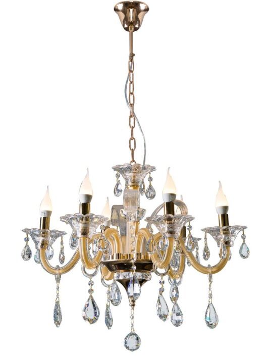 Lampa sufitowa Glitter złota O 70 x 52 cm – rozświetli wnętrze blaskiem