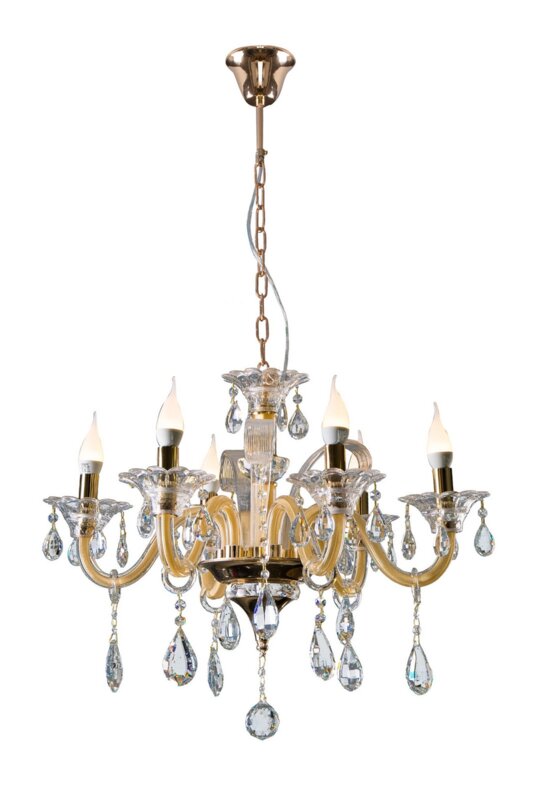 Lampa sufitowa Glitter złota O 70 x 52 cm – rozświetli wnętrze blaskiem