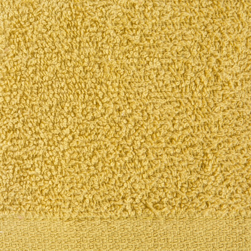 Ręcznik gładki musztardowy 70 x 140 cm – miękki i chłonny