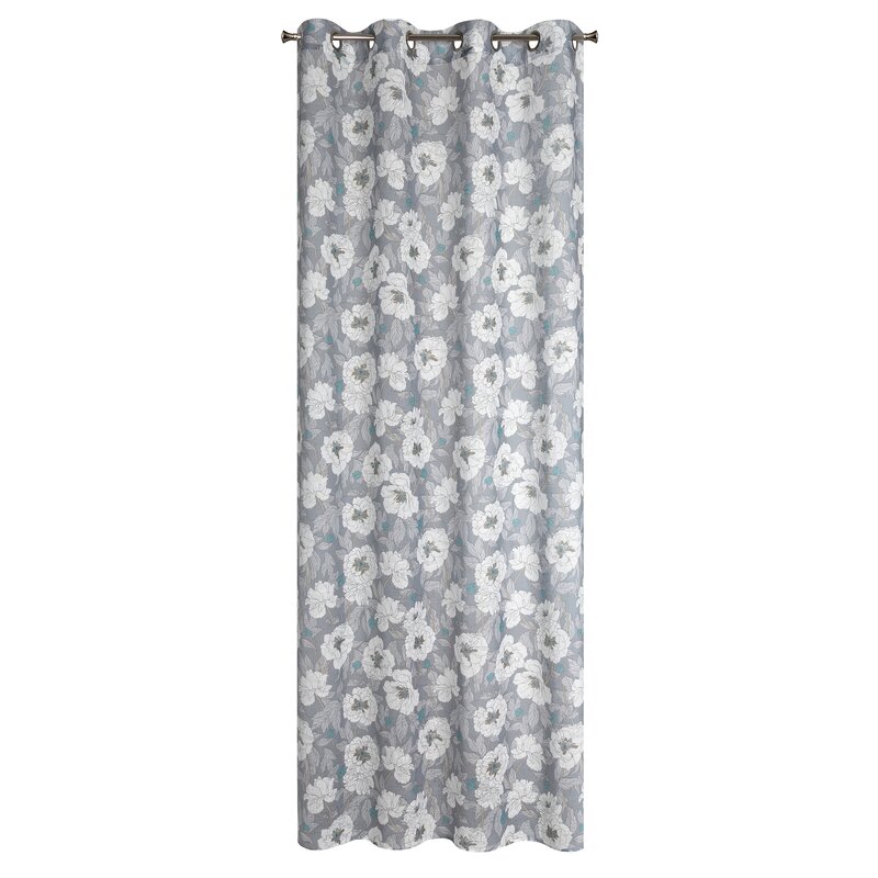 Zasłona gotowa Fabia popielata 140 x 250 cm – zaciemnia pomieszczenie