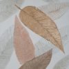 Obraz ręcznie malowany liście biały 90 X 120 cm – naturalne piękno wnętrza
