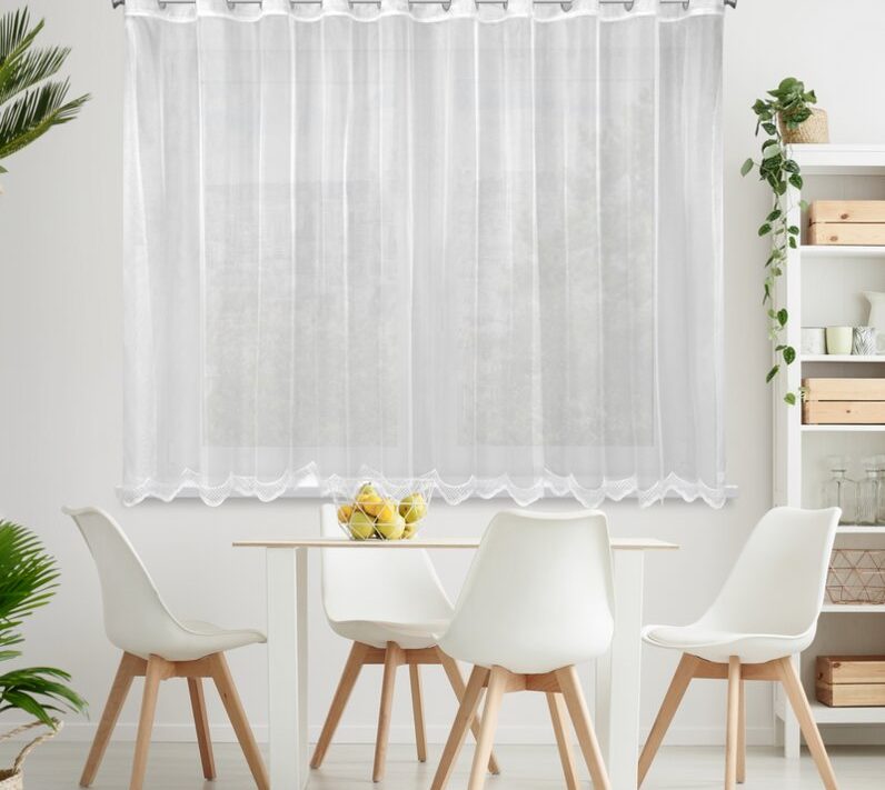 Firana gotowa Ellie biała 350 x 145 cm – rozjaśnia wnętrze