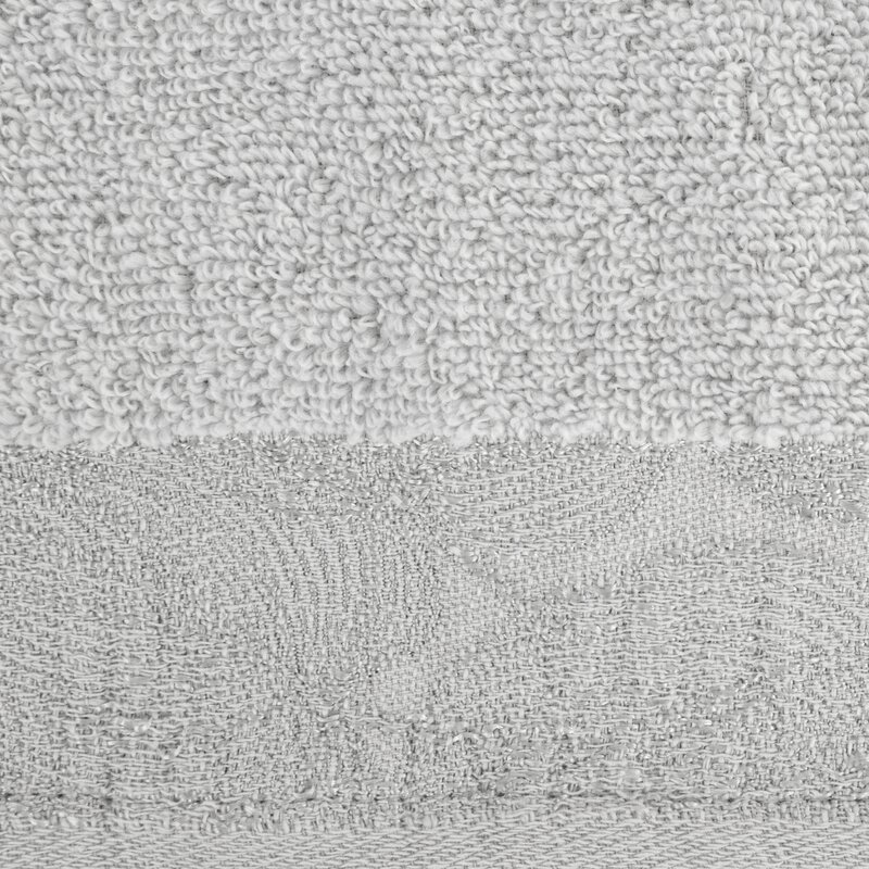 Ręcznik żakard Agis jasnoszary 70 x 140 cm – miękki i chłonny