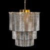 Lampa wisząca Dalia złota fi 42 x 50 cm – doda blasku wnętrzu