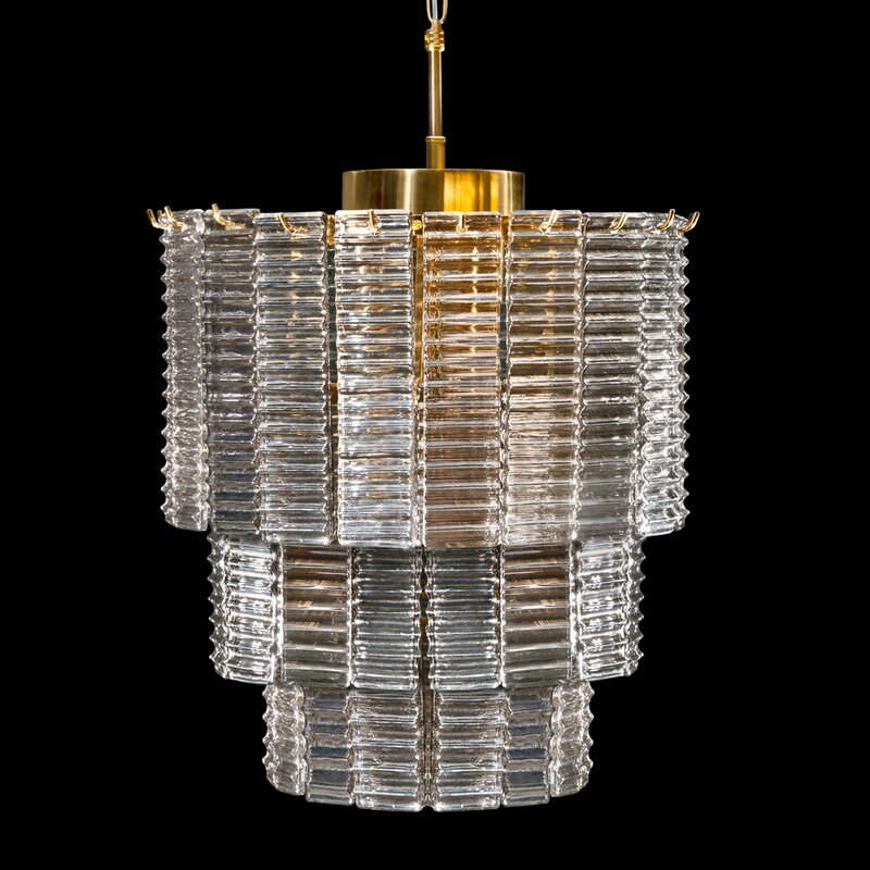Lampa wisząca Dalia złota fi 42 x 50 cm – doda blasku wnętrzu