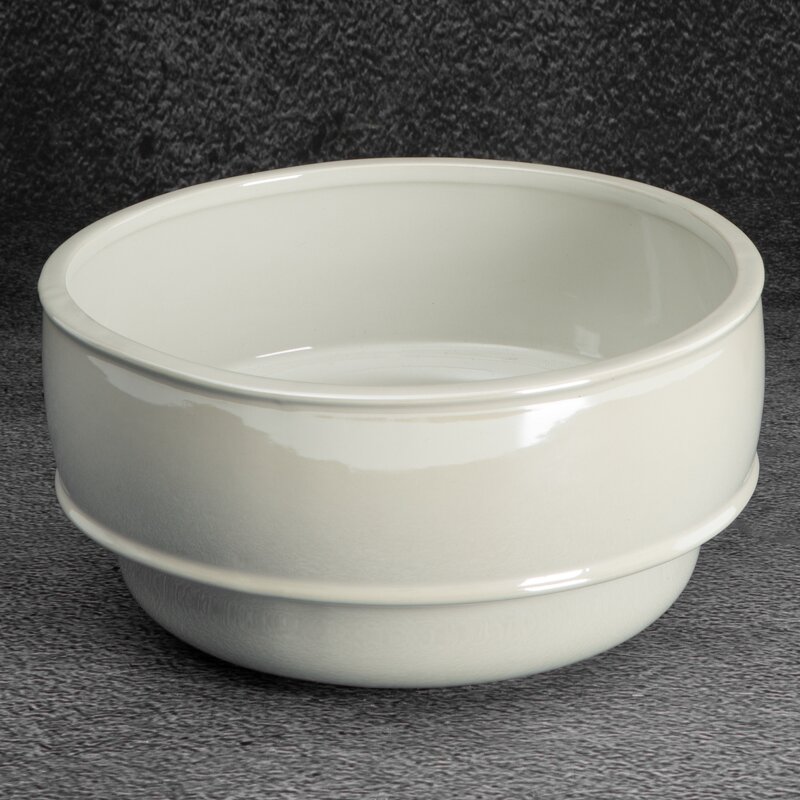 Misa ceramiczna Simona3 perłowa fi 20 x 10 cm – eksponuje dekoracje