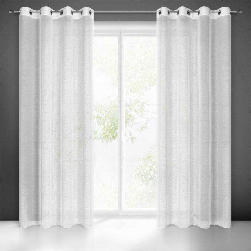 Firana gotowa Gracja biała 140 x 250 cm – rozjaśnia wnętrze