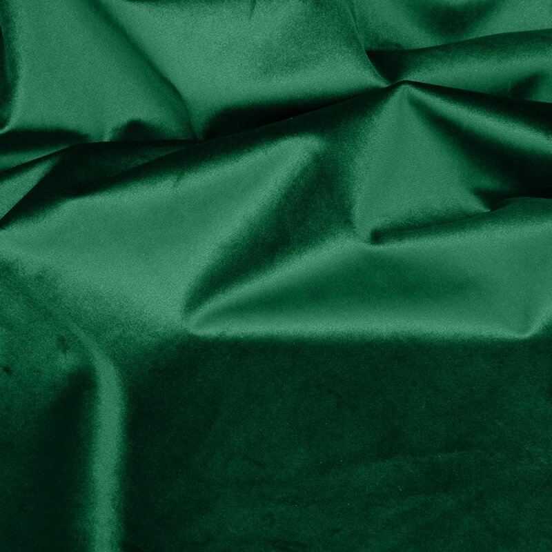 Zasłona gotowa Sibel ciemnozielona 140 x 270 cm – zaciemniająca i aksamitna