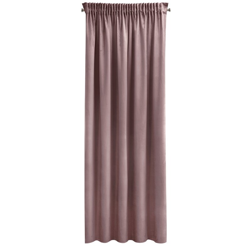 Zasłona gotowa Sibel pudrowy róż 140 x 270 cm – do salonu i sypialni