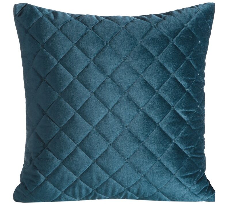 Poszewka velvet ciemnoturkusowa 45 x 45 cm – doda szyku wnętrzu