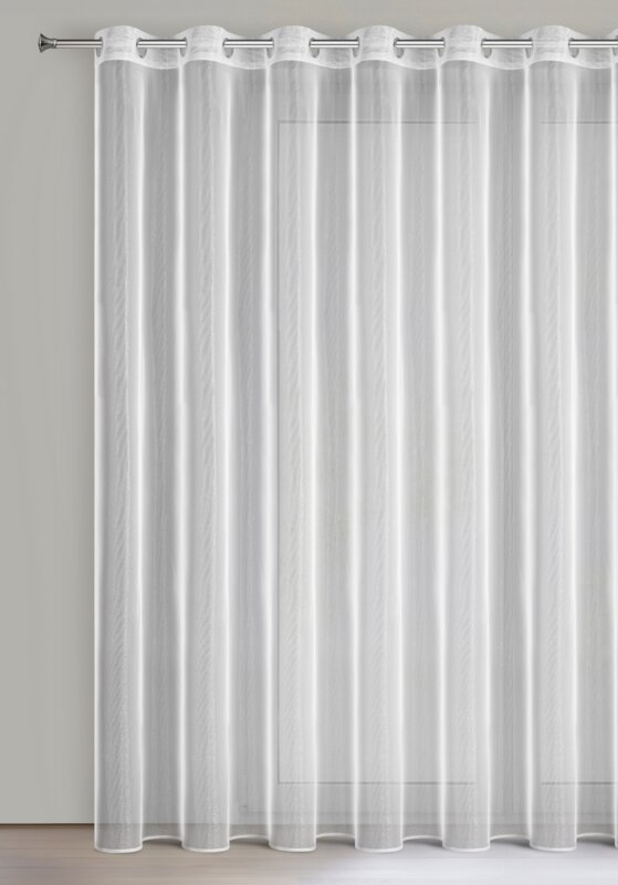 Firana gotowa ESEL biała 350 X 250 cm – delikatna i zwiewna