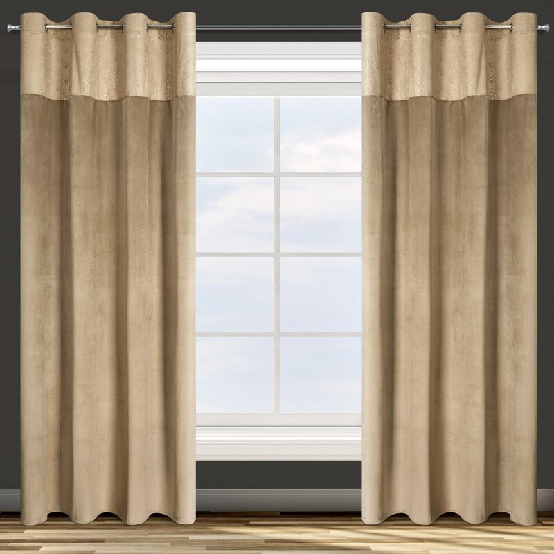 ZASŁONA GOTOWA D91 AGNES 140 X 250 CM BEŻOWY