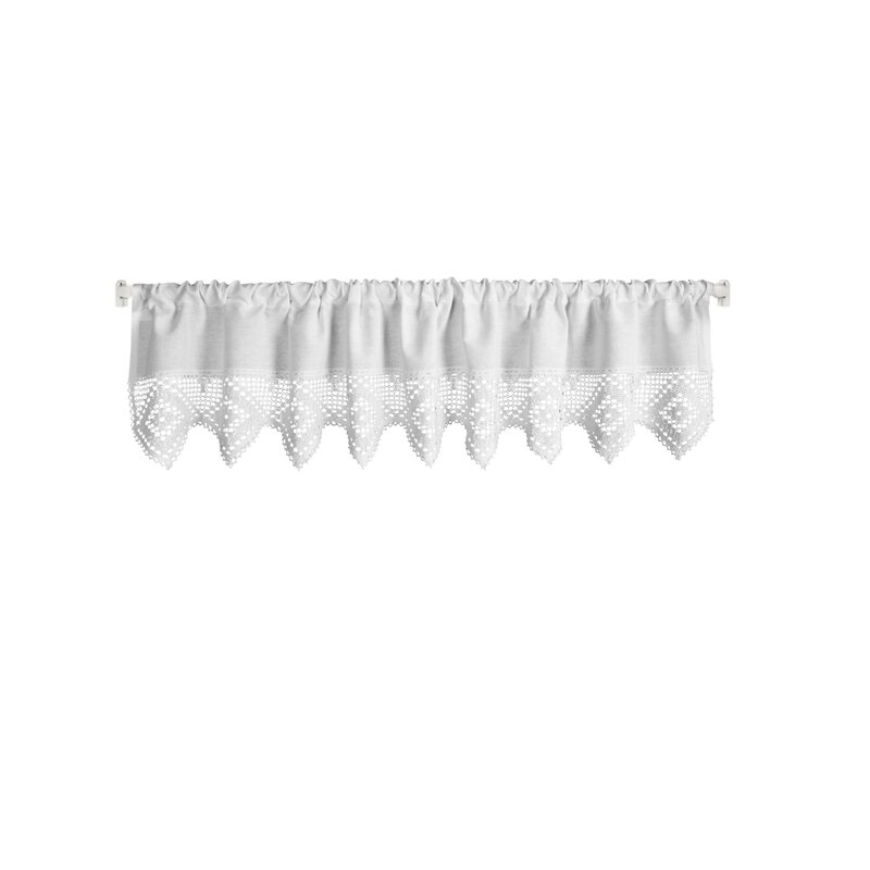 Firana gotowa Isaac biała 150 x 30 cm – do kuchni i jadalni