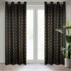ZASŁONA GOTOWA D91 POLI 140 X 250 CM CZARNY