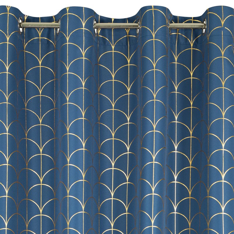 ZASŁONA GOTOWA CANDE 140 X 250 CM GRANATOWY