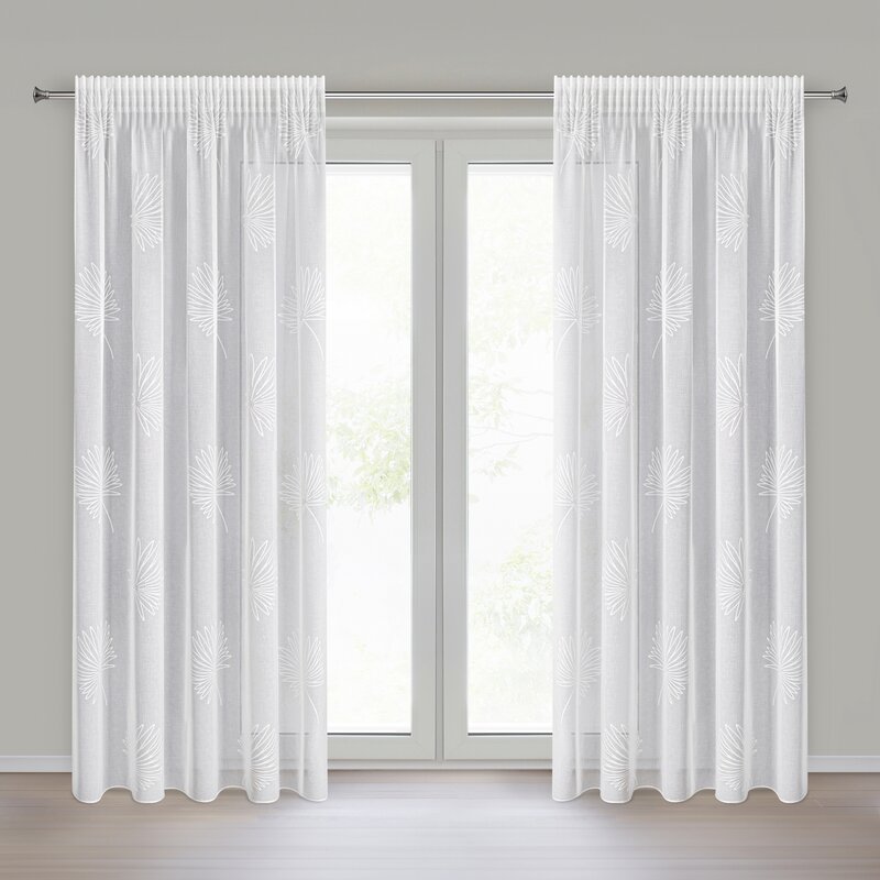 Firana gotowa Jane biała 140 x 270 cm – dodaje lekkości