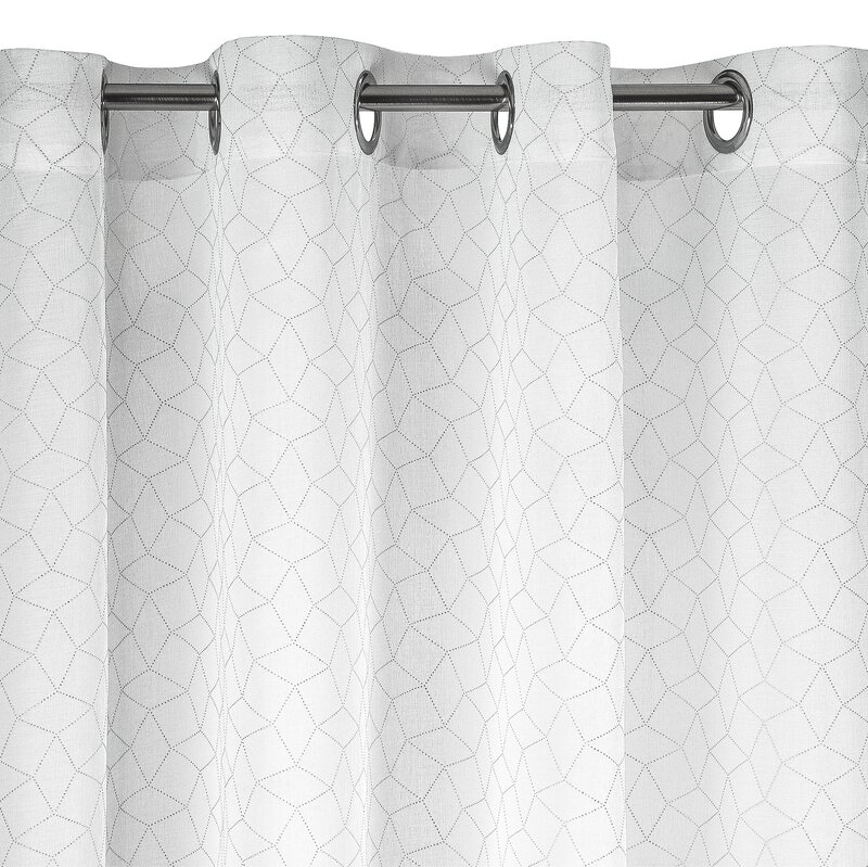 Firana gotowa Claudia biała 140 X 250 CM – lekka i rozświetlająca