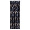 Zasłony gotowe LC/PEONIA2 czarne 140x270 cm – welwetowy blask