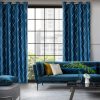 Zasłona dekoracyjna Pierre Cardin Margo granatowa 140 X 250 cm – aksamitna w dotyku