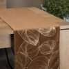 Obrus błyszczący ceglasty 35 x 140 cm – doda blasku stołowi