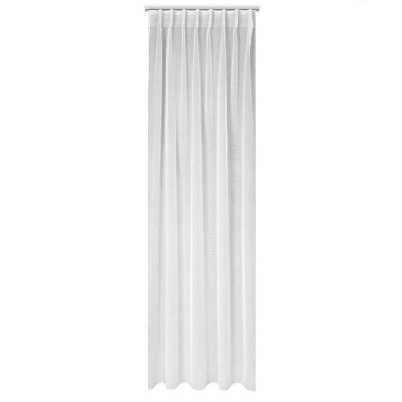 Firana gotowa Layla biała 140 X 300 cm – lekka i rozświetlająca
