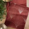 Bieżnik welwetowy ceglasty 35 x 220 cm – doda blasku stołowi