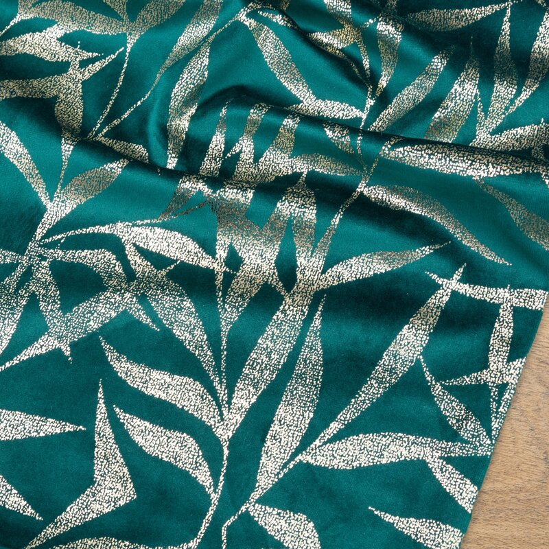 Obrus błyszczący Blink 15 ciemnoturkusowy 35 x 140 cm – stylowa dekoracja stołu