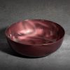 Misa szklana Nikol burgundowa fi 27 x 9 cm – idealna na owoce