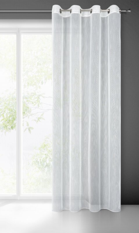 Firana gotowa Monic biała 140 x 260 cm – rozświetla wnętrze