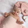 Ręcznik dla dziecka Baby68 różowy 100 x 100 cm – miękki i delikatny