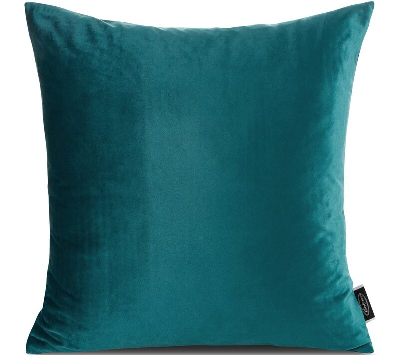 Poszewka velvet Madie 2 ciemnoturkusowa 45 x 45 cm – doda szyku Twojej sofie