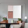 Obraz ręcznie malowany Geometryczny biały 80 X 80 cm – wnosi harmonię i styl