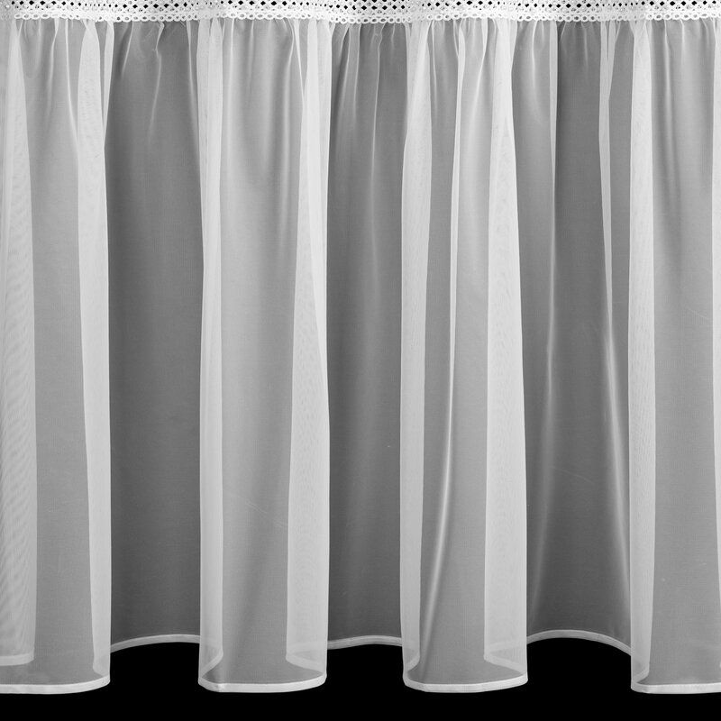 Zasłona gotowa Naomi biała 140 x 260 cm – rozprasza światło