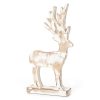 Figurka bożonarodzeniowa biała 18 x 5 x 31 cm – drewniana dekoracja