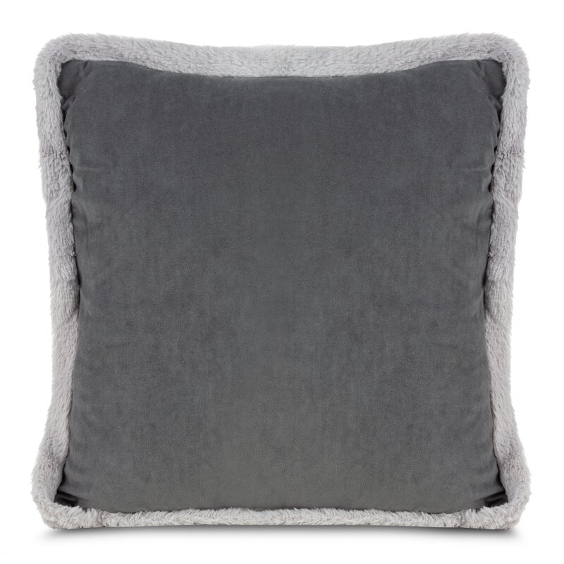 Poszewka świąteczna stalowa 45 x 45 cm – elegancki design