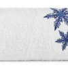 Ręcznik świąteczny Carol01 biały 70 x 140 cm – 100% bawełna